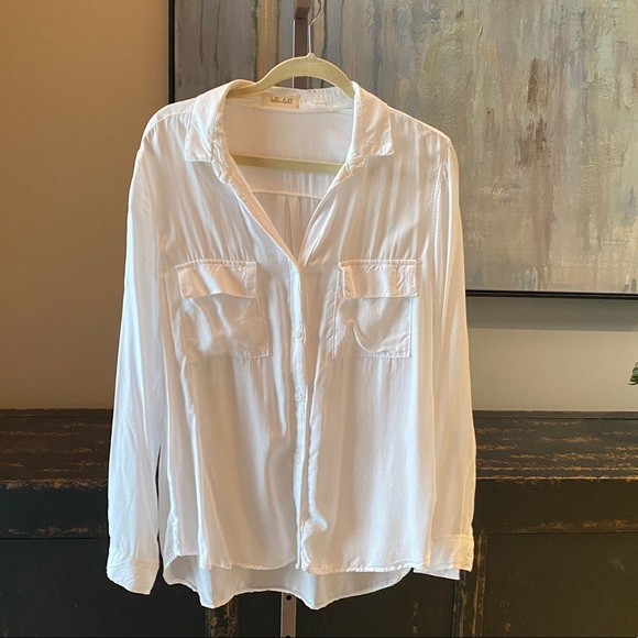 Bella Dahl Button Down Double Faux Pocket Shirt